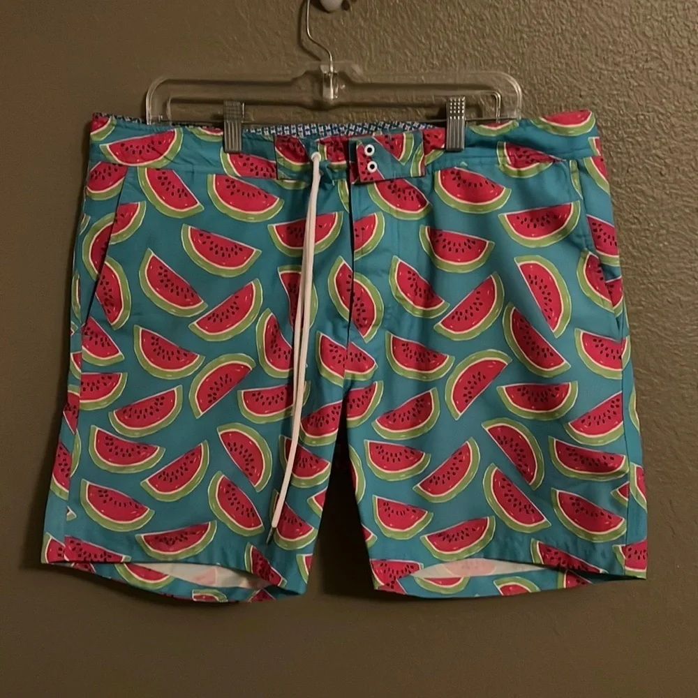 Bonobos Watermelon Print Swim Trunks Size 36